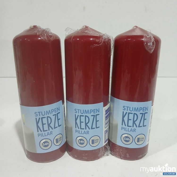 Artikel Nr. 929034: Stumpen Kerze 170mm 54h rot 
