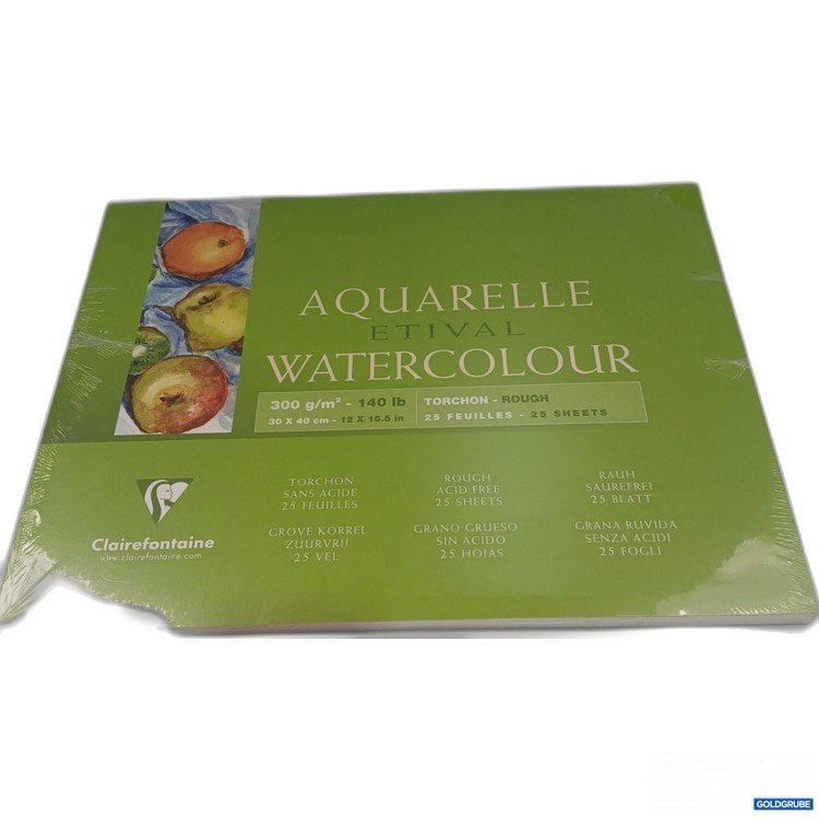 Artikel Nr. 960034: Clairefontaine Aquarelle etival Watercolour 300g/m² 30x40 cm