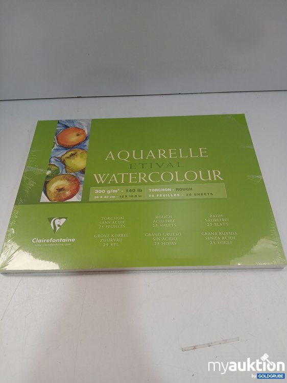 Artikel Nr. 960034: Clairefontaine Aquarelle etival Watercolour 300g/m² 30x40 cm