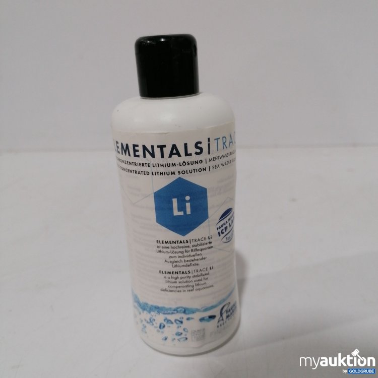 Artikel Nr. 887035 Artikel Nr. 887035: Elementals Trace Hochkonzentrierte Lithium Lösung 250ml