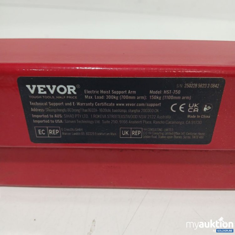 Artikel Nr. 962035: VEVOR Electric Hoist Support Arm HST-5N