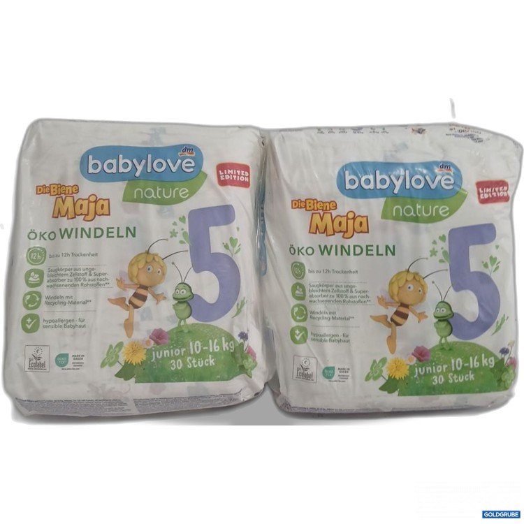 Artikel Nr. 994035 Artikel Nr. 994035: babylove Die Biene Maja Öko Windeln Größe 5 10-16kg je 30Stk