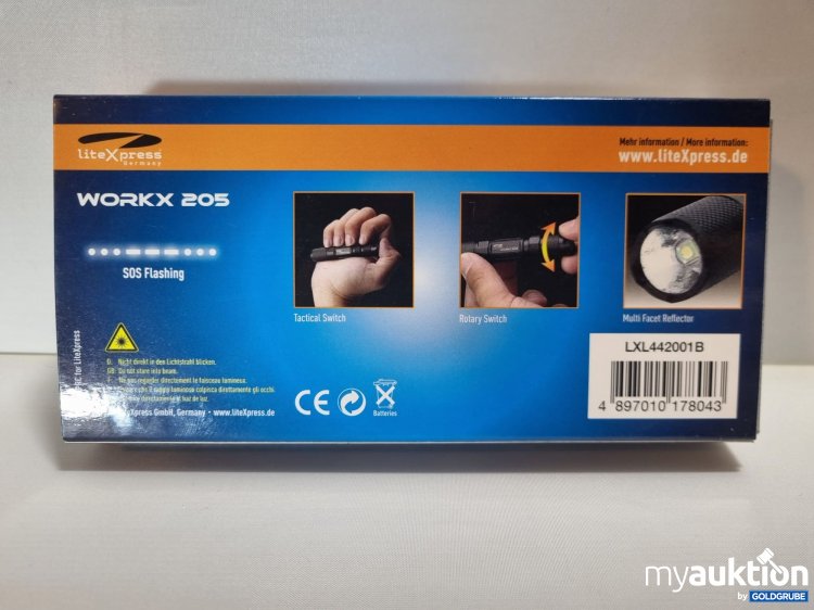 Artikel Nr. 344036: Mini ALU LED-Taschenlampe - LiteXpress WorkX 205