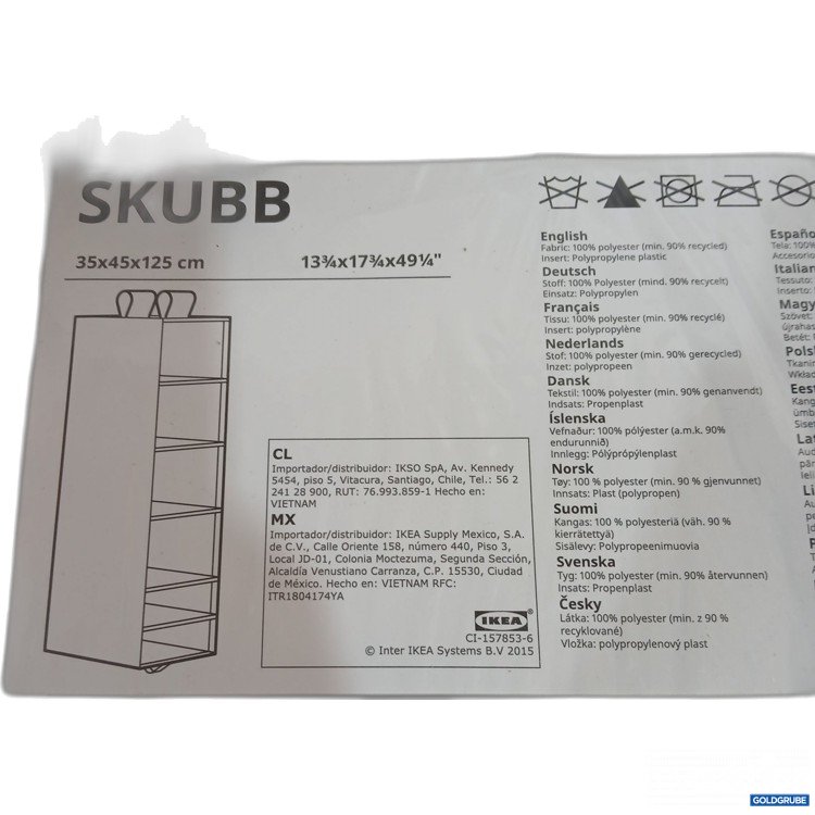 Artikel Nr. 888036 Artikel Nr. 888036: Ikea Skubb 34x45x125cm 002.458.80