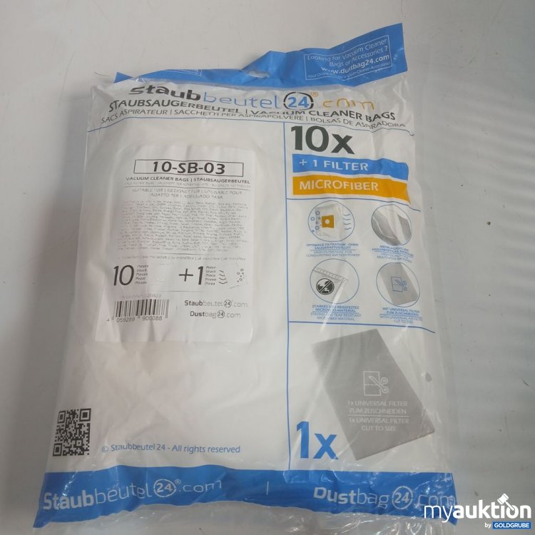 Artikel Nr. 919036: Staubbeutel24 Staubsaugerbeutel 10x + Filter