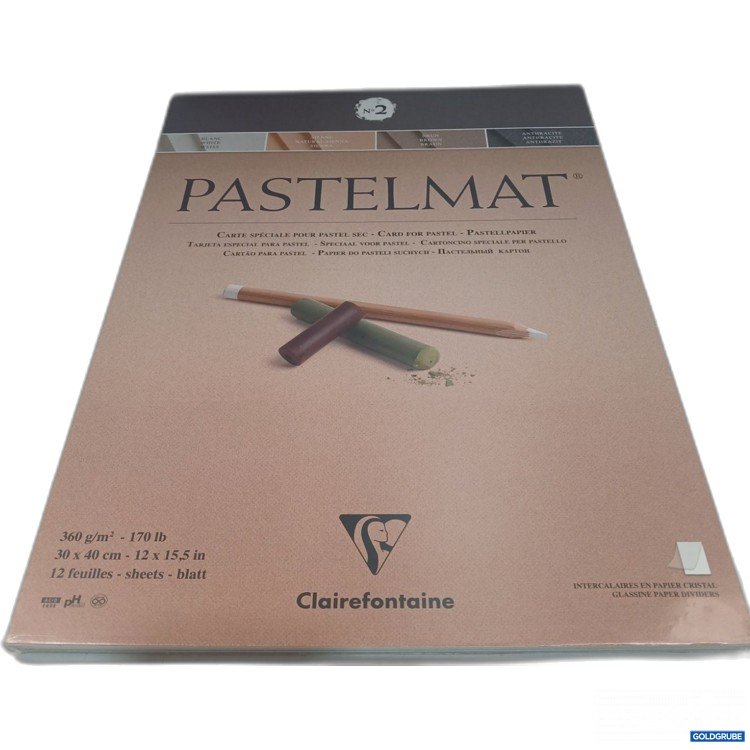 Artikel Nr. 960036: Clairefontaine Pastelmat 360g/m² 30x40cm 12blatt