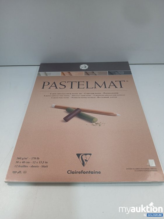 Artikel Nr. 960036: Clairefontaine Pastelmat 360g/m² 30x40cm 12blatt