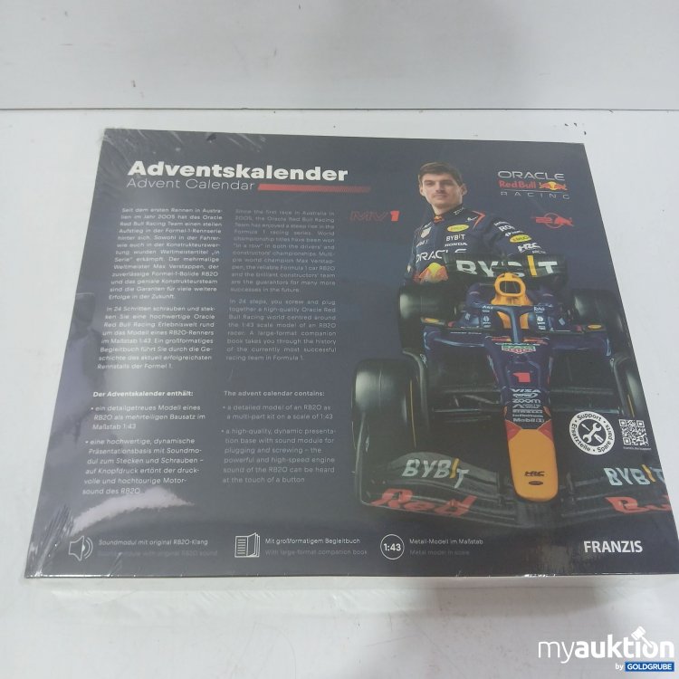 Artikel Nr. 989036 Artikel Nr. 989036: Redbull Oracle Racing Adventskalender Franzis Art.nr. 67245