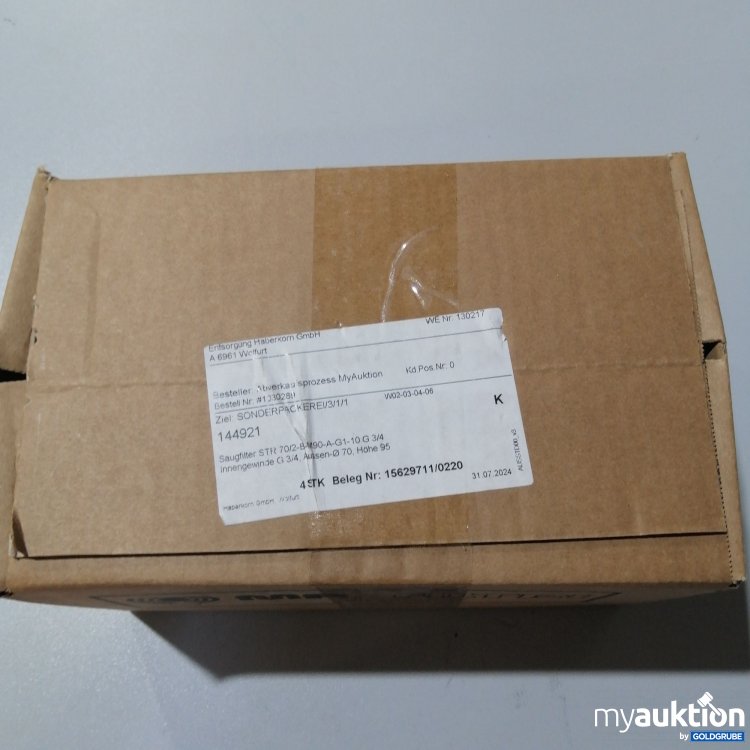 Artikel Nr. 357037 Artikel Nr. 357037: Saugfilter STR 70/2-B-M90-A-G1-10 G3/4