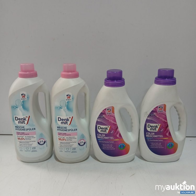Artikel Nr. 464037: Denkmit Wäsche Hygienespüler 2x1,5 l und Color Waschmittel 2x1,1L