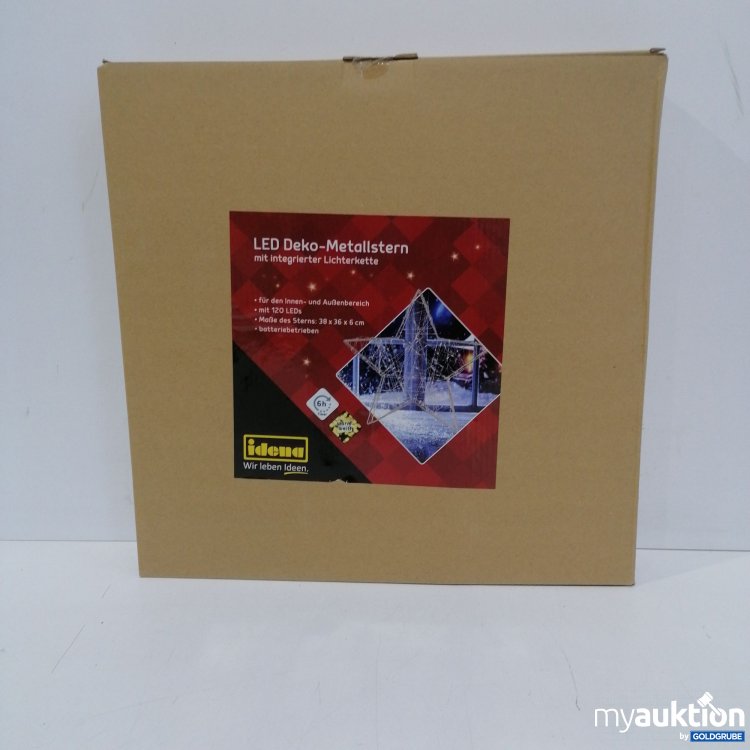 Artikel Nr. 439038 Artikel Nr. 439038: Idena LED Deko Metallstern 38x36x6cm