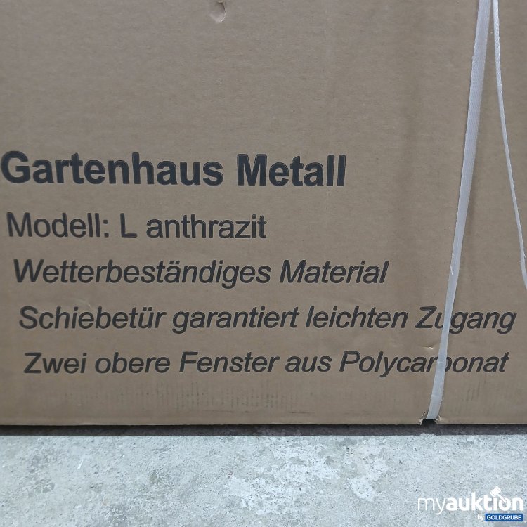 Artikel Nr. 444038: DebuaXXL Gartenhaus Metall L Anthrazit 