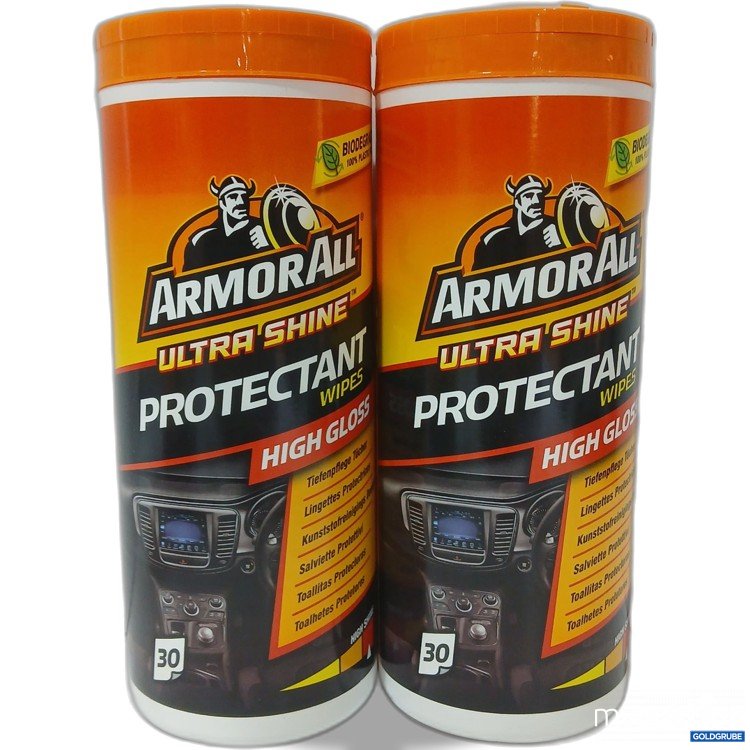 Artikel Nr. 525038 Artikel Nr. 525038: Armor All Ultra Shine Protectant Wipes 2×30 Tücher, glänzend