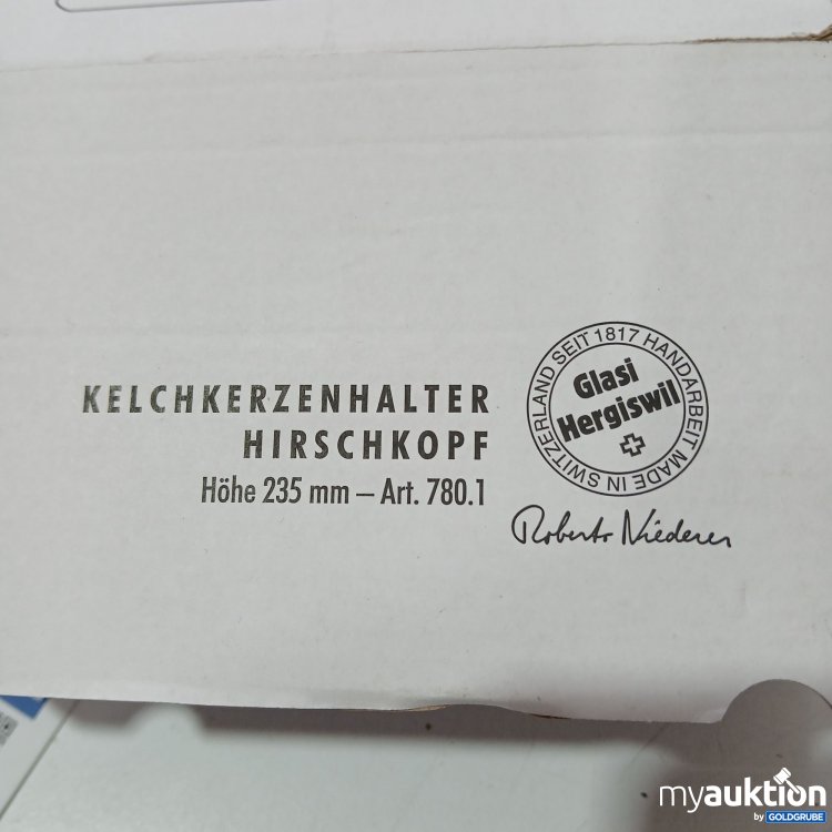 Artikel Nr. 900038 Artikel Nr. 900038: Kelchkerzenhalter Hirschkopf