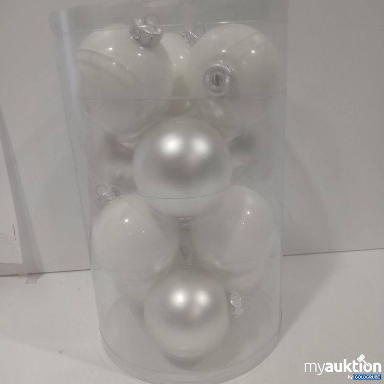 Artikel Nr. 912038 Artikel Nr. 912038: Weihnachtskugeln Silber/Weiß