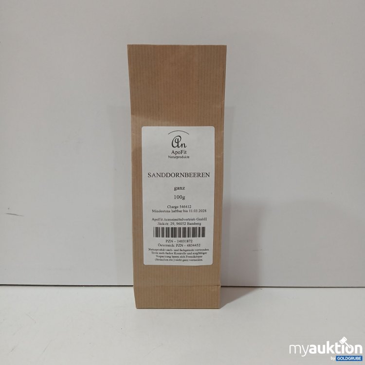 Artikel Nr. 957038: ApoFit Sanddornbeeren je 100g