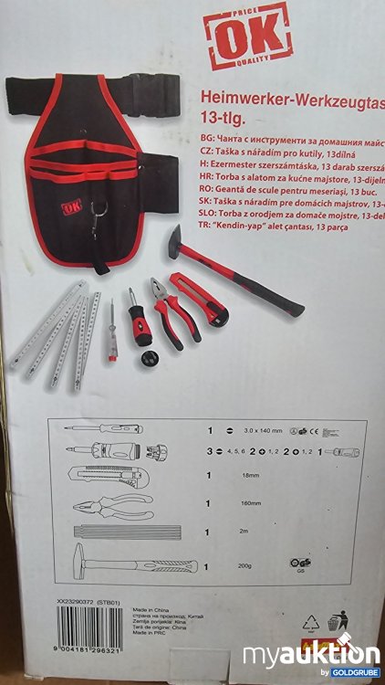 Artikel Nr. 394039 Artikel Nr. 394039: Heimwerker-Werkzeugtasche