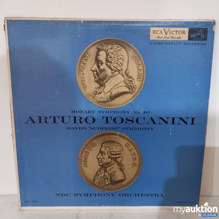 Artikel Nr. 470039 Artikel Nr. 470039: RCA Victor Schallplatte Mozart Symphony No. 40 Arturo Toscanini