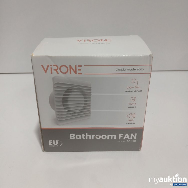 Artikel Nr. 857039 Artikel Nr. 857039: Virone Bathroom FAN BF-100