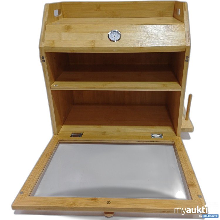 Artikel Nr. 897039: zweistöckiger Brotkasten aus Bambus, ca.40x40x25cm