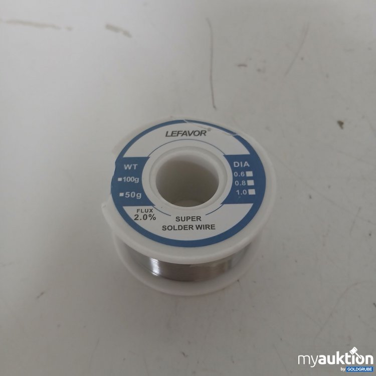 Artikel Nr. 902039: Lefavor Super Solder Wire 0,8mm 100g