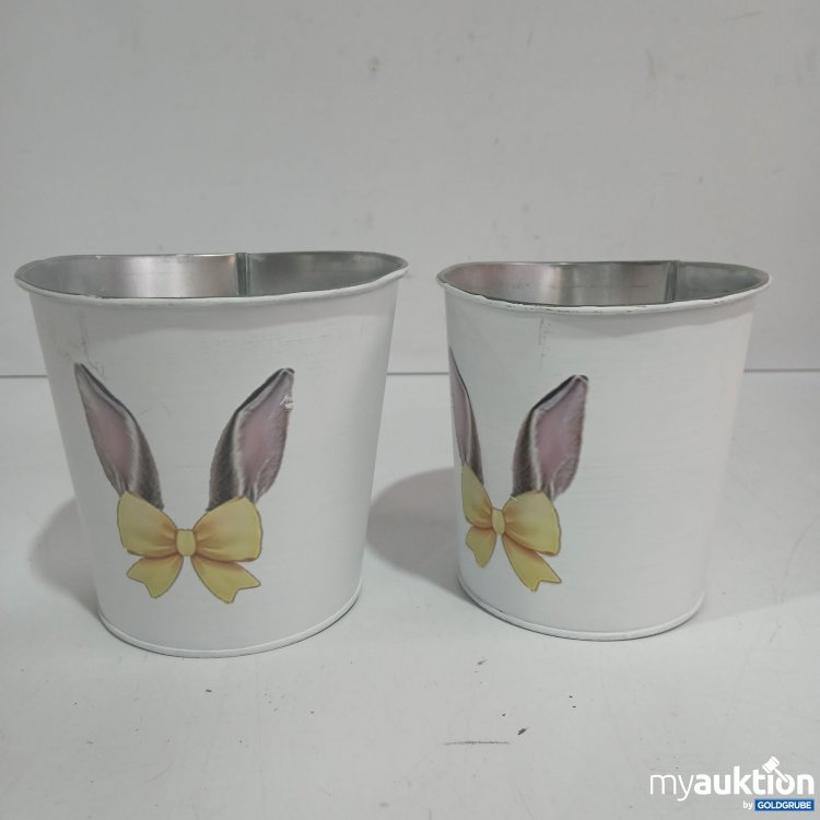 Artikel Nr. 956039: Metall Töpfe Hase ca. 13cm 