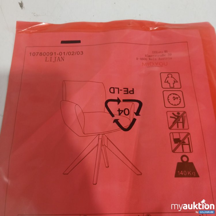 Artikel Nr. 958039: Mid.you Stuhl "Lijan" Beige/creme  