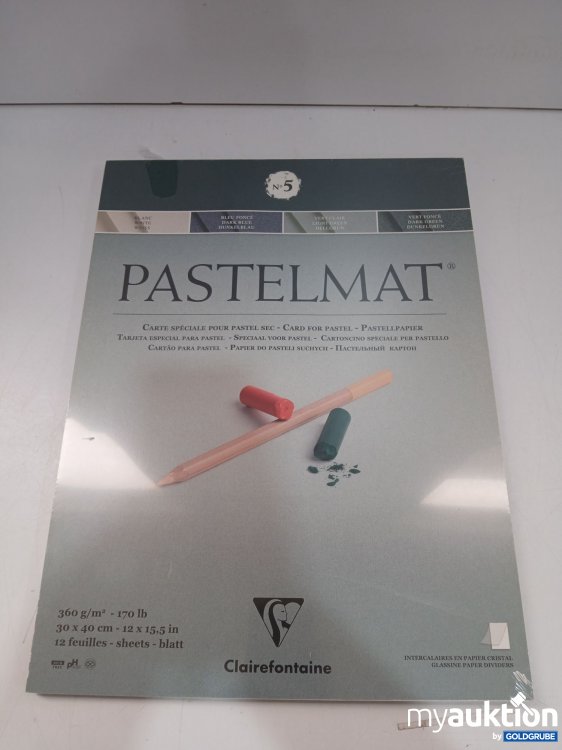 Artikel Nr. 960039: Clairefontaine Pastelmat 360g/m² 30x40cm 12 blatt