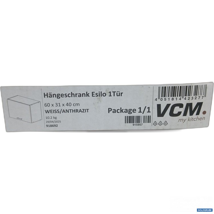 Artikel Nr. 978039: VCM Hängeschrank Esilo weiß/anthrazit 60x31x40cm 918692 