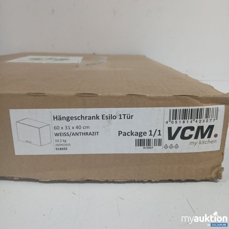 Artikel Nr. 978039: VCM Hängeschrank Esilo weiß/anthrazit 60x31x40cm 918692 