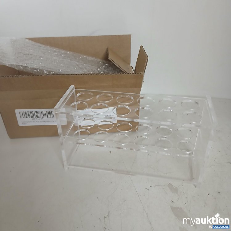 Artikel Nr. 819040 Artikel Nr. 819040: 12 Sockel Klar Acryl Reagenzglas