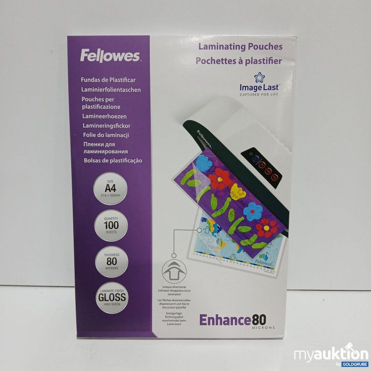 Artikel Nr. 866040: Fellowes Laminierfolientaschen A4 100stk 