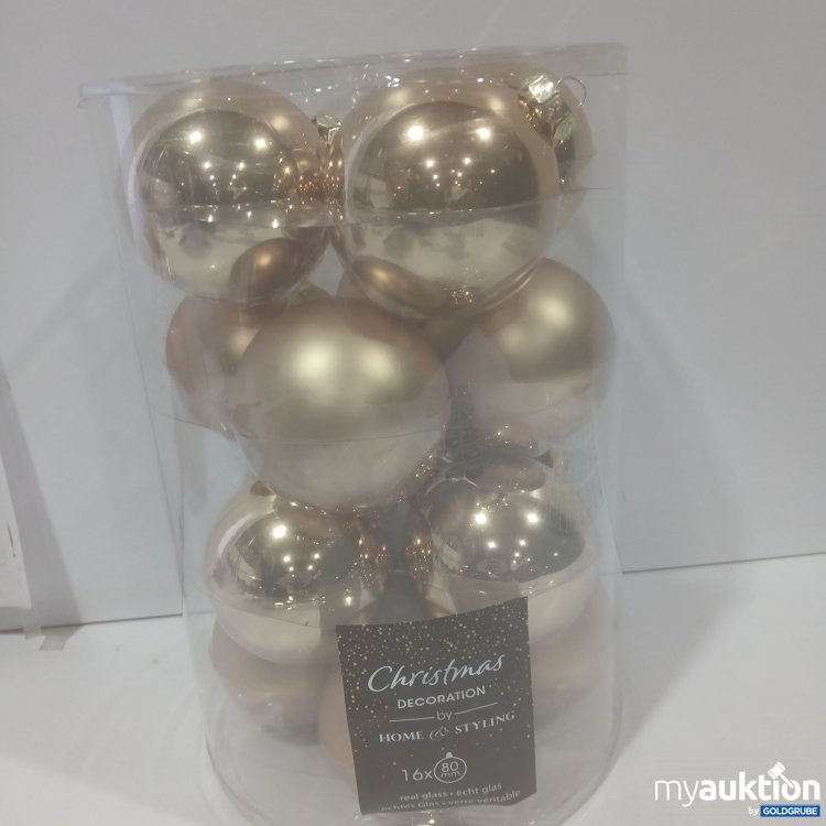 Artikel Nr. 912040 Artikel Nr. 912040: Weihnachtskugeln Gold Glanz/Matt