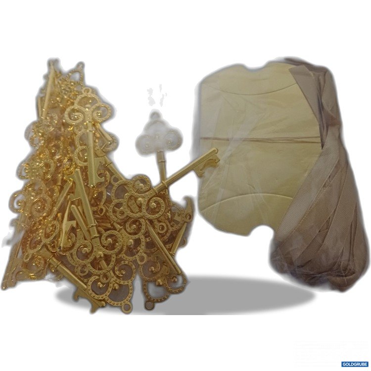 Artikel Nr. 917040: Gastgeschenk Schlüsselset, in Goldoptik