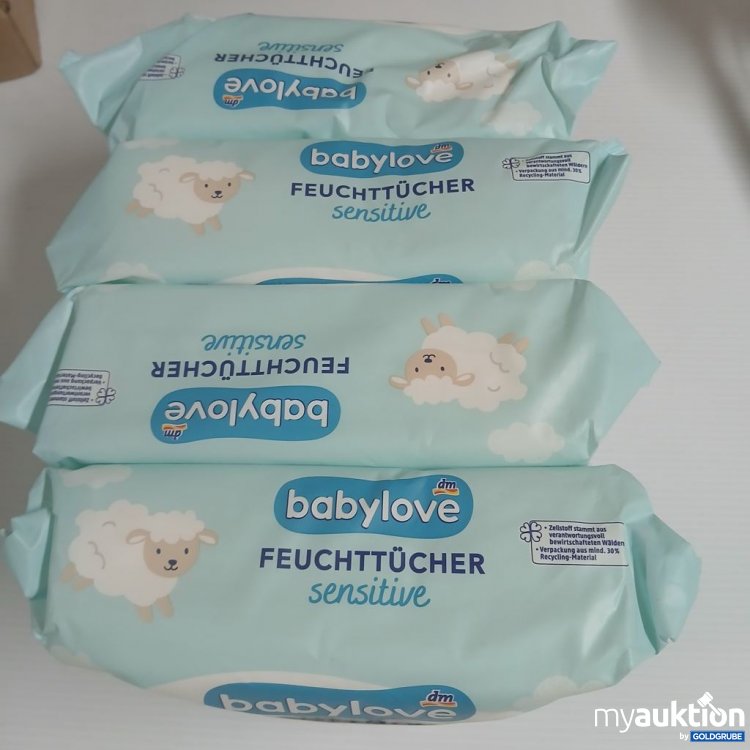 Artikel Nr. 922040: babylove Feuchttücher sensitive 4x80 Tücher