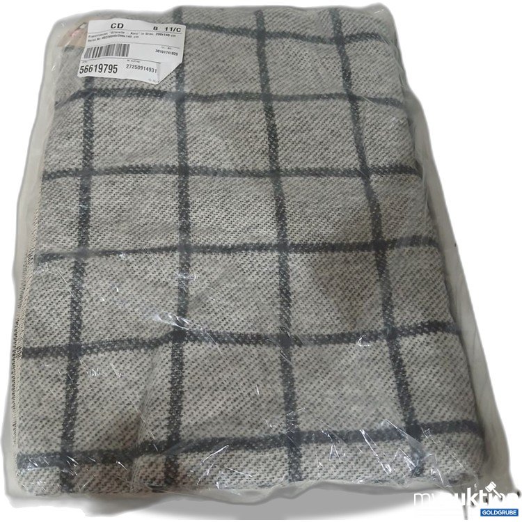 Artikel Nr. 930040: DF Flanelldecke Silvretta Karo Grau 200x140 cm