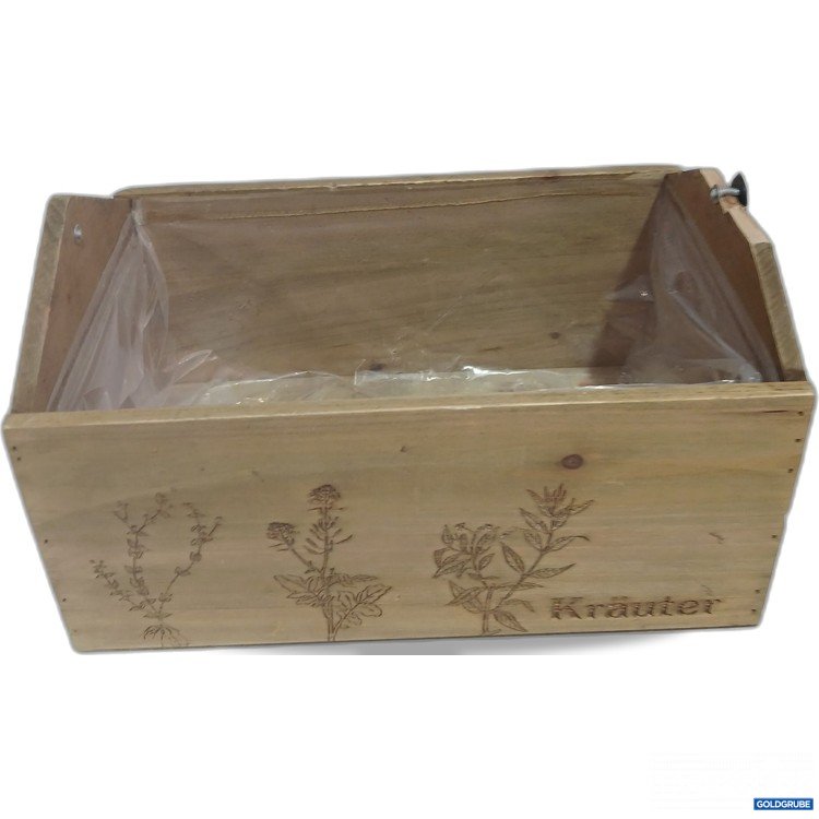 Artikel Nr. 956040: Tannenholz Pflanzer "Kräuter" ca. 27x12cm 
