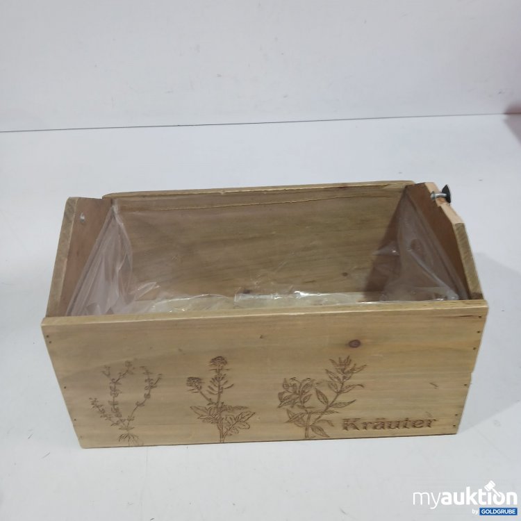 Artikel Nr. 956040: Tannenholz Pflanzer "Kräuter" ca. 27x12cm 