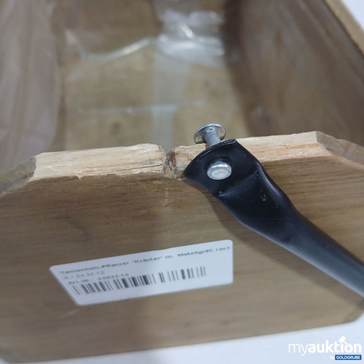 Artikel Nr. 956040: Tannenholz Pflanzer "Kräuter" ca. 27x12cm 