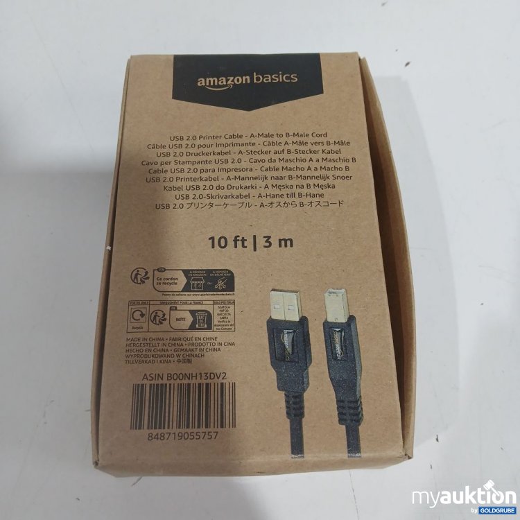 Artikel Nr. 964040: amazon basics USB 2.0 Printer Cable A-Male to B-Male 3 m
