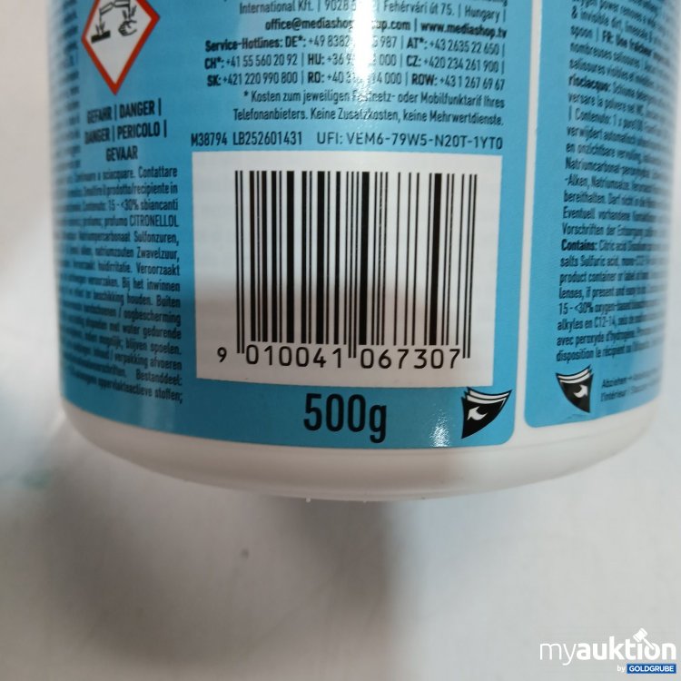 Artikel Nr. 464041: Pure 100 Foam Flush Aktivreinigungsschaum Pulver 500 g