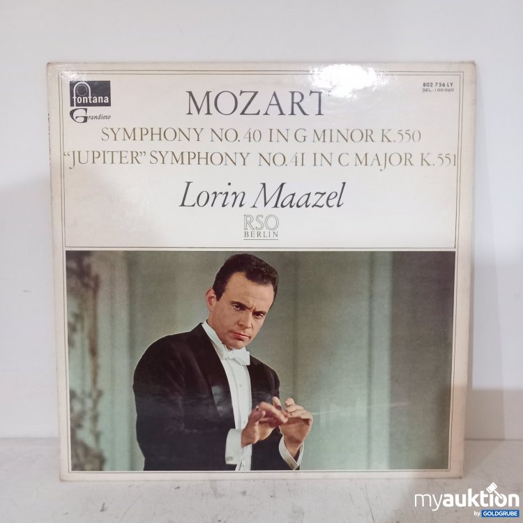 Artikel Nr. 470041 Artikel Nr. 470041: Fontana Mozart Symphony No. 40 g Minor K.550 Jupiter 41 C Major K.551 l orin Maazel