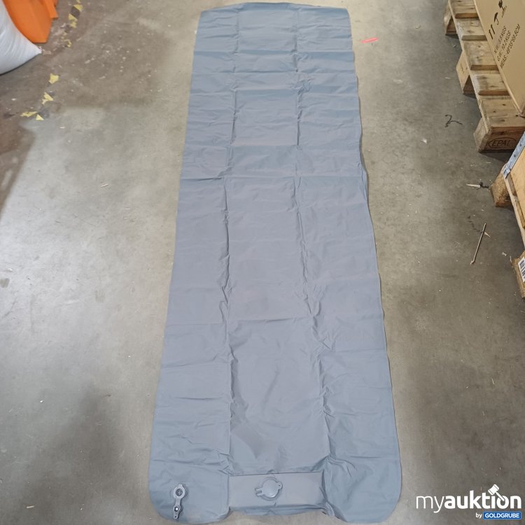 Artikel Nr. 526041: Aufblasbare Camping-Matratze mit integrierten Fußpumpenventil, Grau, 220x70cm 