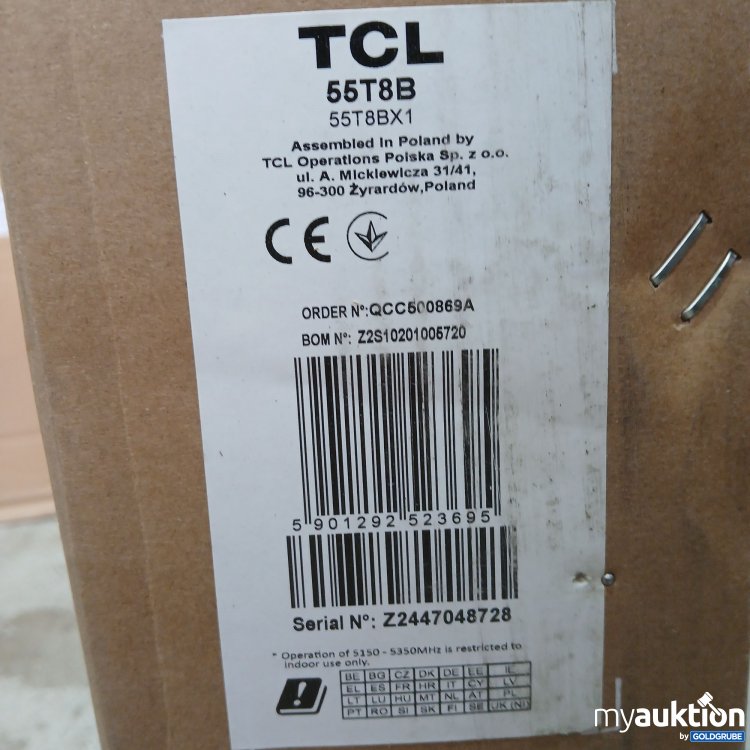 Artikel Nr. 813041 Artikel Nr. 813041: TCL Google TV QLED 4K 55" 55T8B