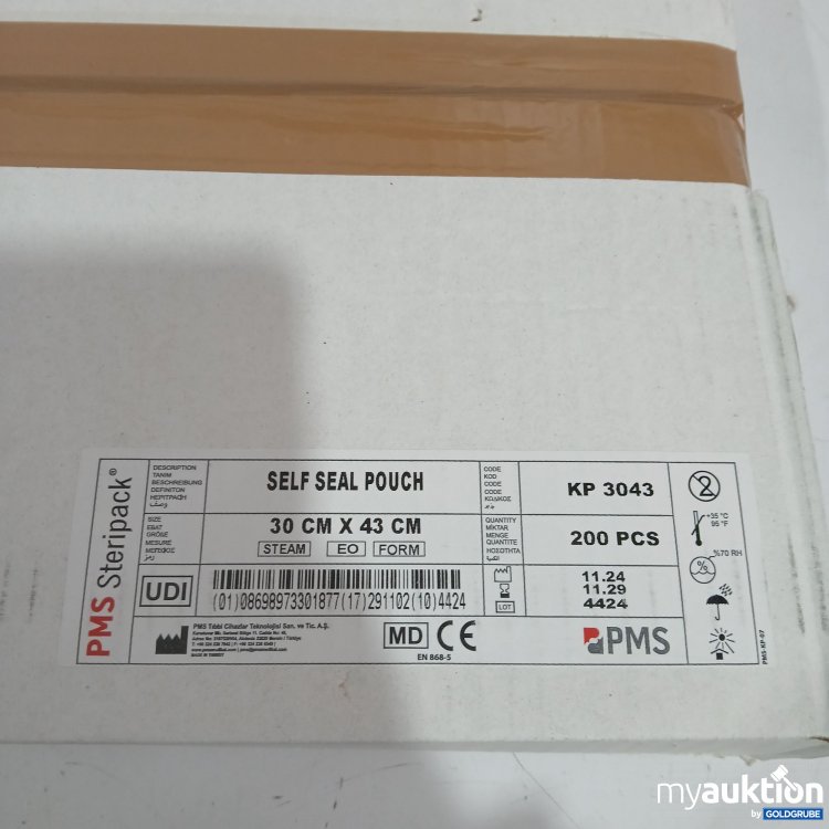 Artikel Nr. 443042: PMS Steripack Self Seal Pouch 30cm x 43cm 200Stk 