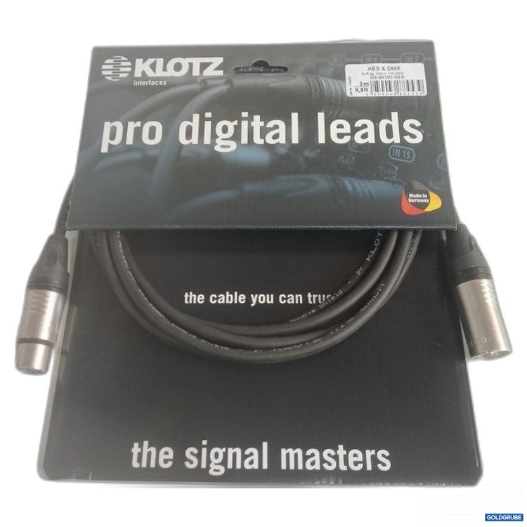 Artikel Nr. 469042 Artikel Nr. 469042: Klotz AES & DMX XLR 3p. F/M Kabel 3 m