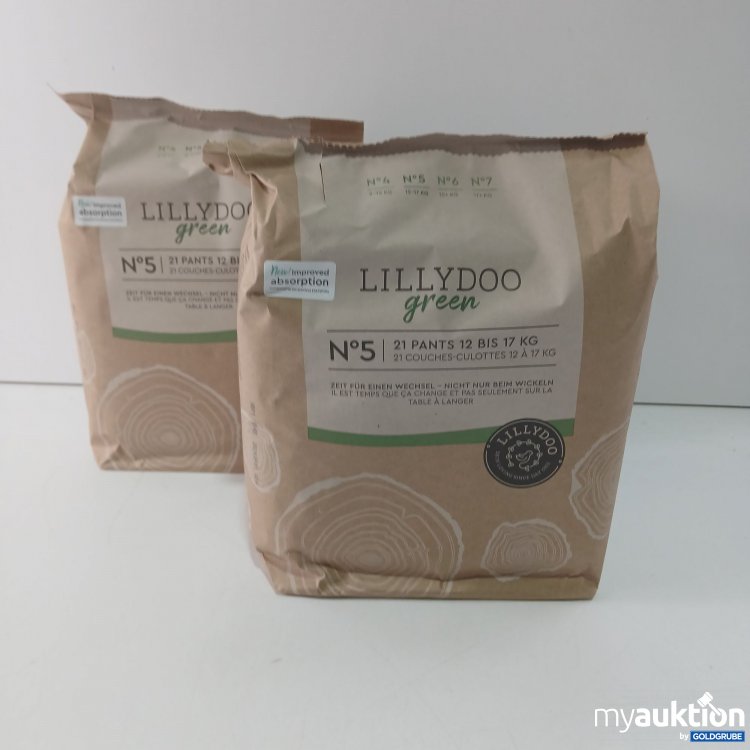 Artikel Nr. 809042: Lillydoo Green Windeln 12-17kg 2er Pack x21 Stück 