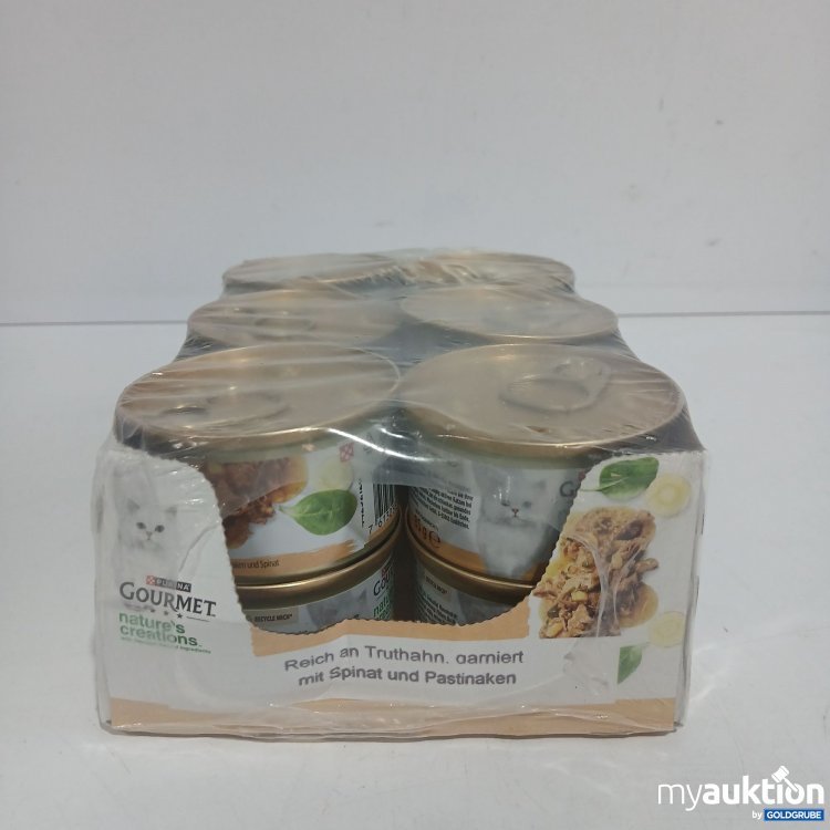 Artikel Nr. 858042 Artikel Nr. 858042: Purina Gourmet Reich an Truthahn garniert mit Spinat & Pastinaken 12x85g