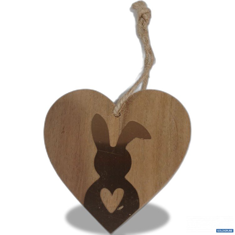 Artikel Nr. 956042: Holzschild in Herzform ø9cm 