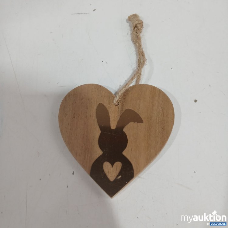 Artikel Nr. 956042: Holzschild in Herzform ø9cm 